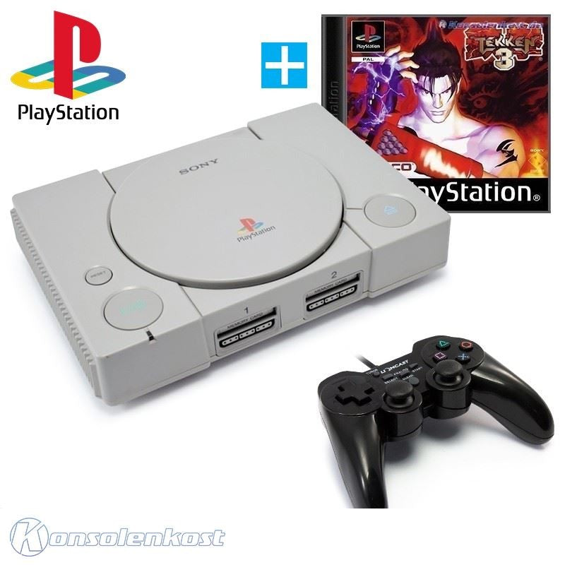 Konsole + Tekken 3 + Controller + Zubehör