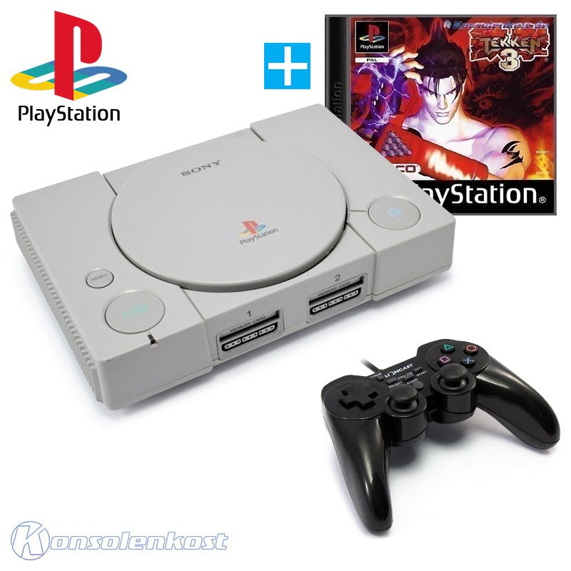 Konsole + Tekken 3 + Controller + Zubehör