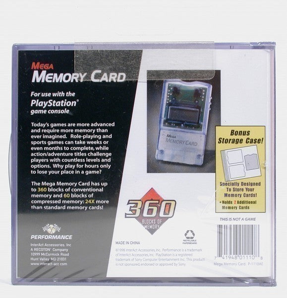 Memory Card / Memorycard / Speicherkarte 24 MB / 360 Blocks [Performance]