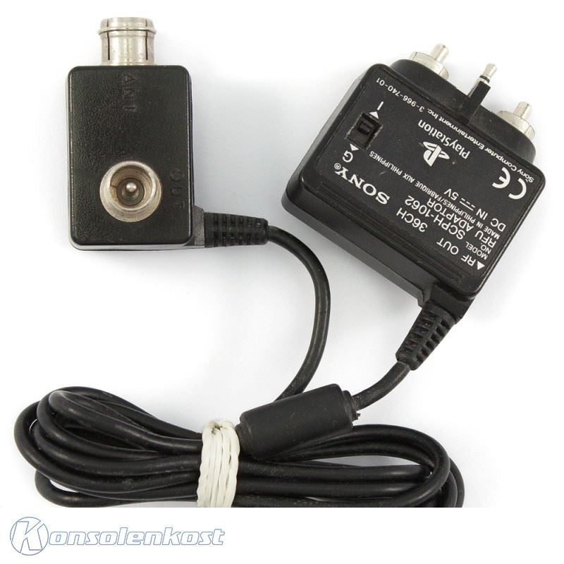 Original Sony Composite - Antennenkabel / Adapter / Unit für SCPH-1002 Konsole / SCPH-1062