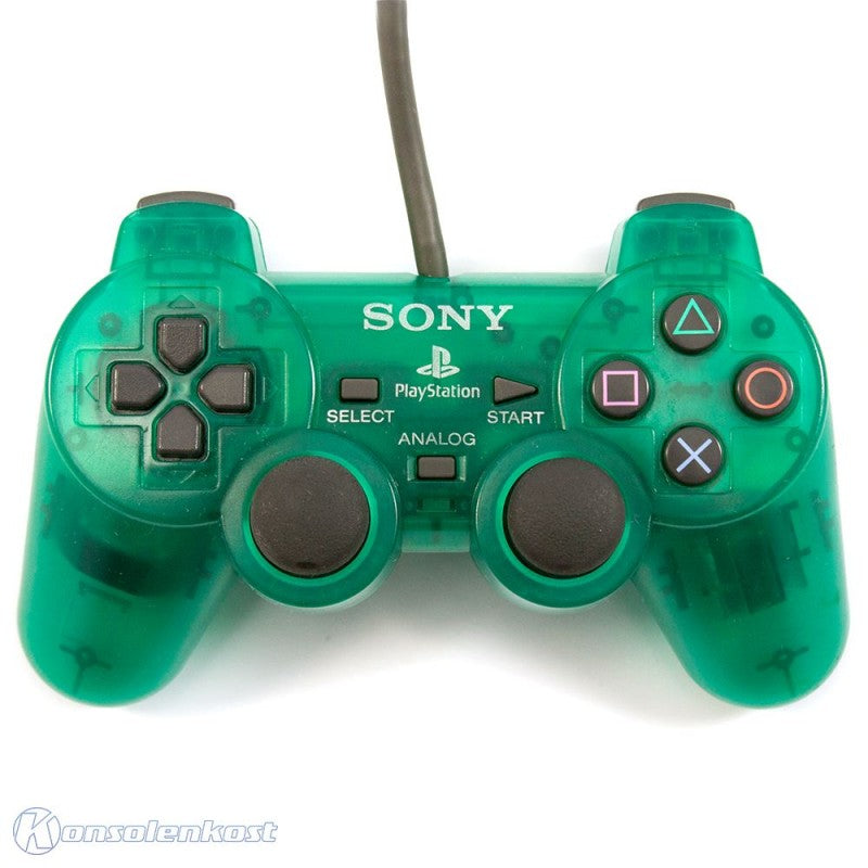 Original Controller / Pad weiß SCPH-1200 — Grün-Transparent