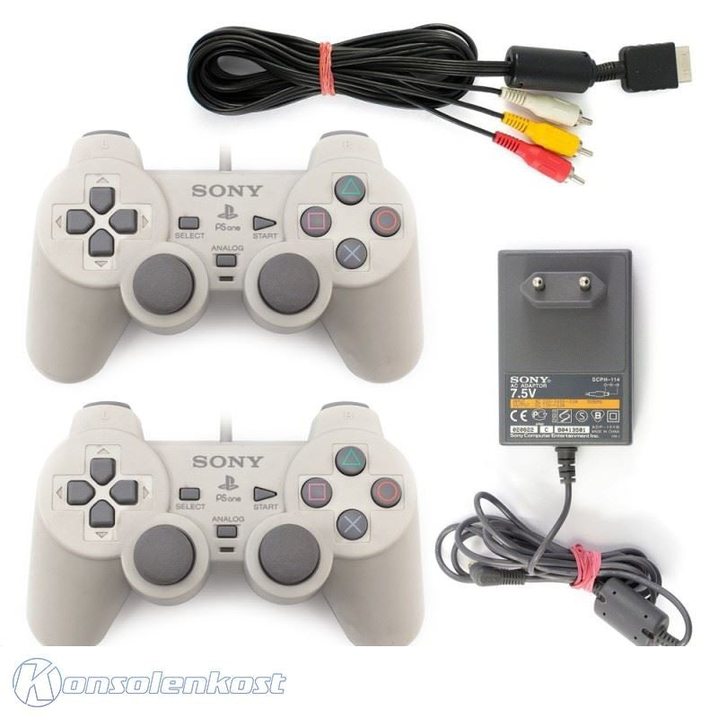Zubehör Set: 2 Original Controller + Original AV Cinchkabel + Original Netzteil)