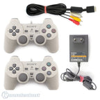 Zubehör Set: 2 Original Controller + Original AV Cinchkabel + Original Netzteil)