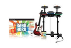 Band Hero Super Bundle + Gitarre + Schlagzeug + Mikro