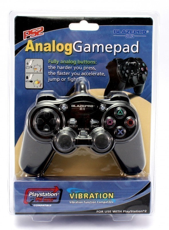 Controller / Pad mit Slowmotion schwarz Analog Vibration Gamepad [BlazePro]