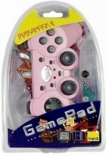 Controller / Pad Double Shock 2 pink [Logic3]