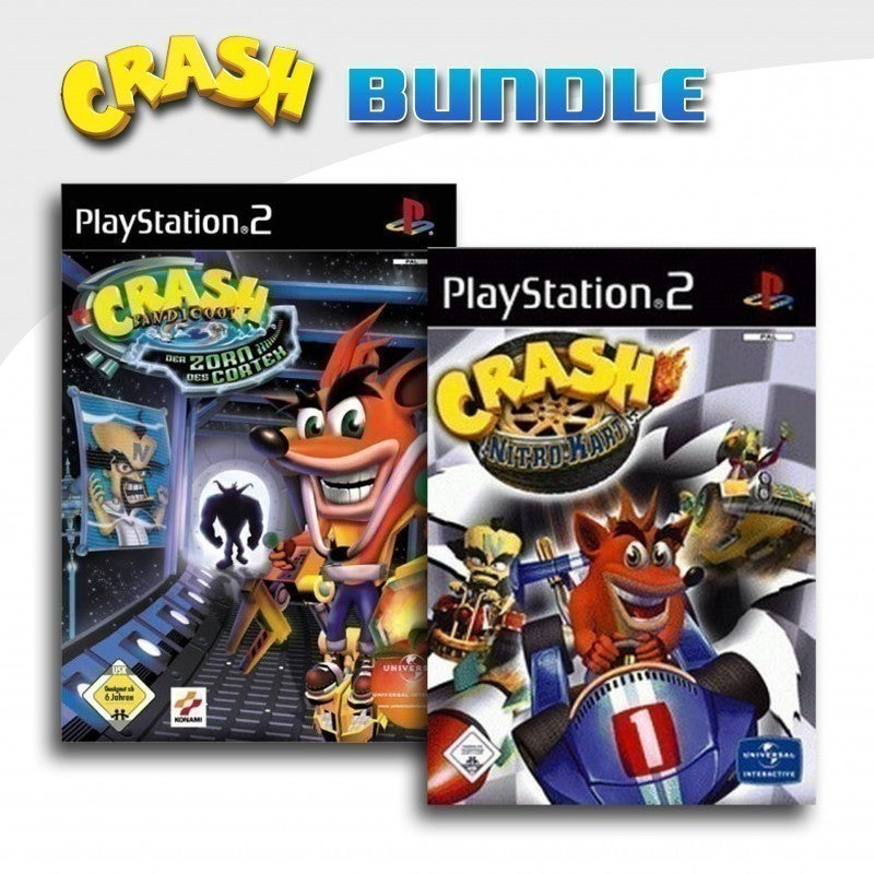 Crash Bandicoot: Der Zorn des Cortex + Crash: Nitro Kart