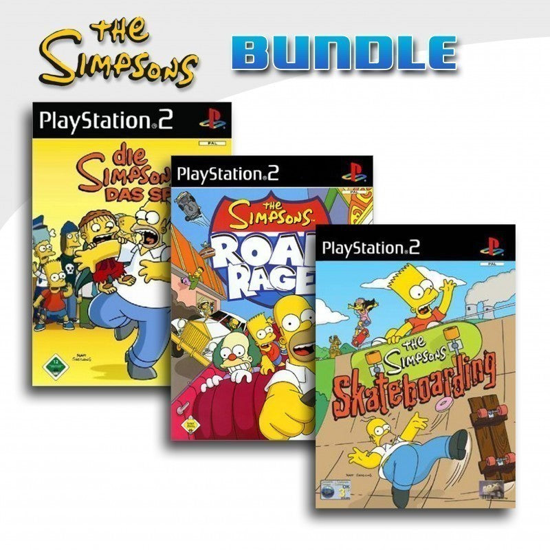The Simpsons: Road Rage + Das Spiel + Simpsons Skateboarding
