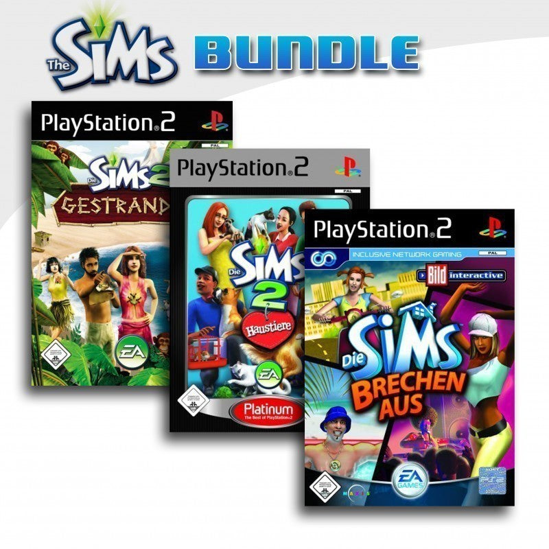 Die Sims 2: Gestrandet + Die Sims 2 - Haustiere + Die Sims brechen aus