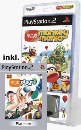EyeToy Play 2 & EyeToy Monkey Mania & Kamera silber