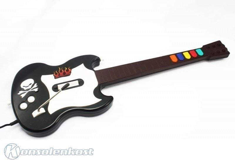 Guitar Hero Controller / Wired Gitarre schwarz-weiß [RedOctane]