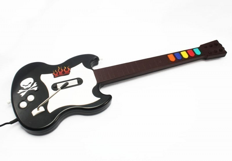 Guitar Hero Controller / Wired Gitarre schwarz-weiß [RedOctane]