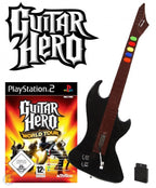 Guitar Hero: World Tour + Wireless Gitarre schwarz-braun
