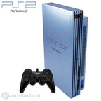 Konsole aqua blau + Controller + Zubehör