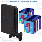 Konsole + Controller + viele Spiele