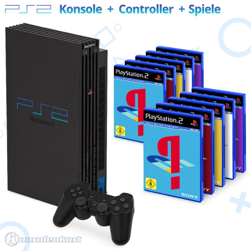 Konsole + Controller + viele Spiele