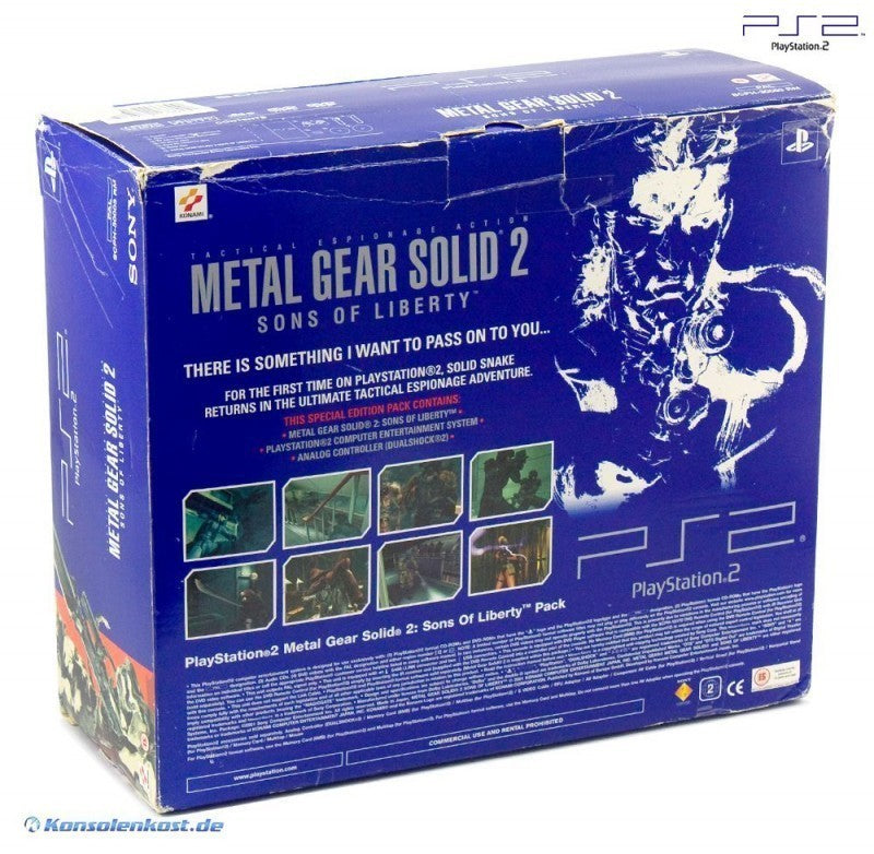 Konsole schwarz / Metal Gear 2 Pack + Spiel + Original Controller + Zubehör