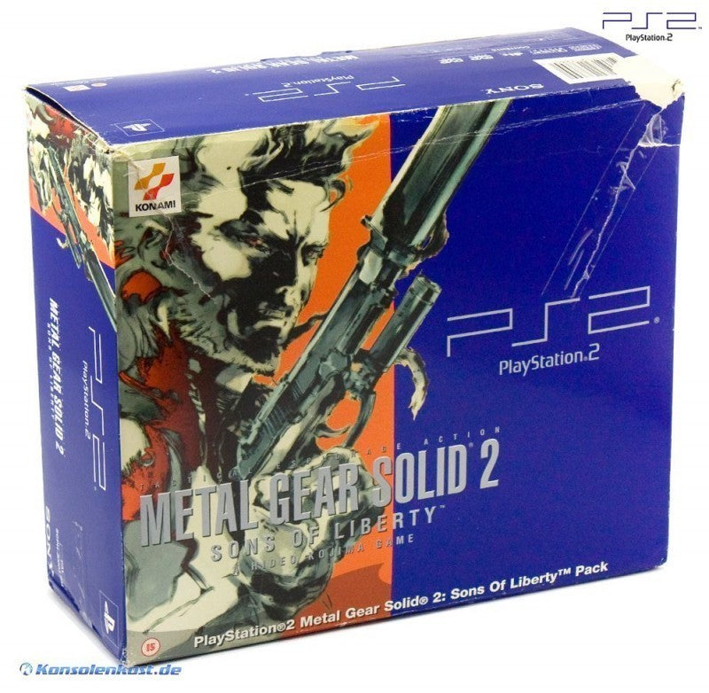 Konsole schwarz / Metal Gear 2 Pack + Spiel + Original Controller + Zubehör