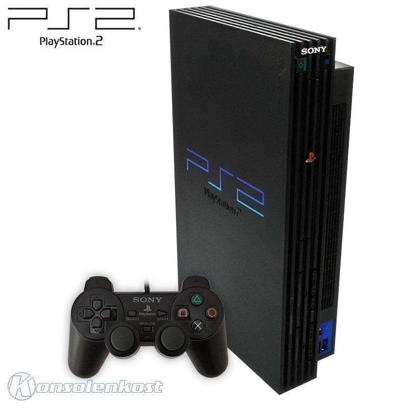 Konsole schwarz + Original DualShock Controller + Zubehör