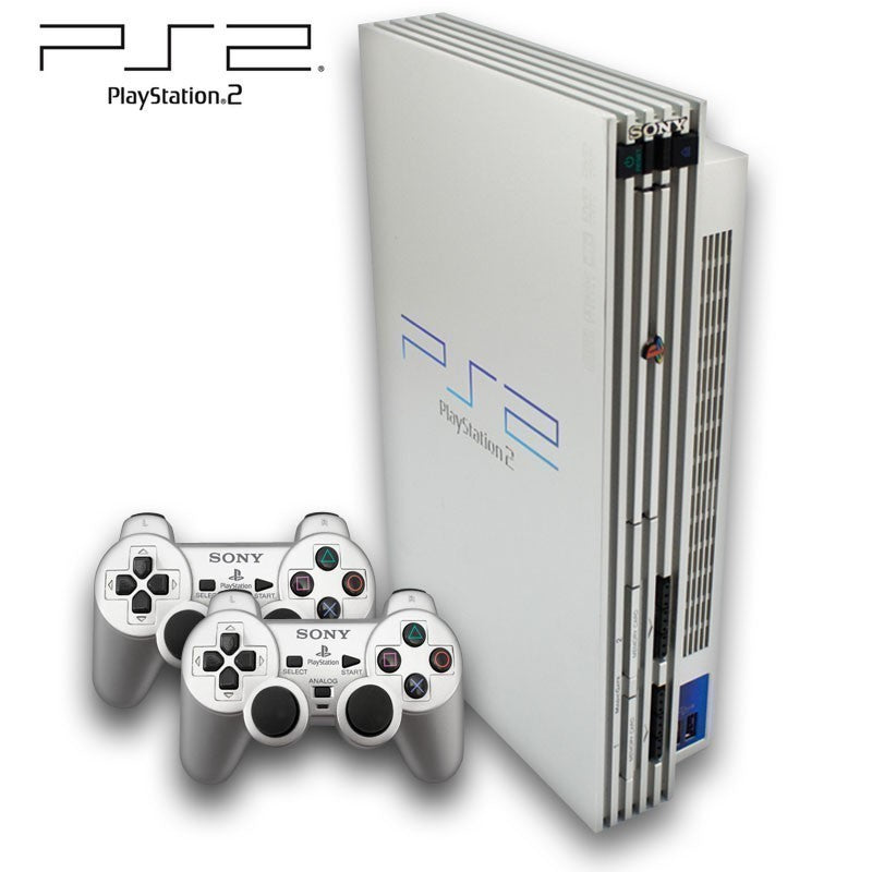 Konsole silber + 2 DualShock Controller + Zubehör