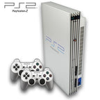 Konsole silber + 2 DualShock Controller + Zubehör