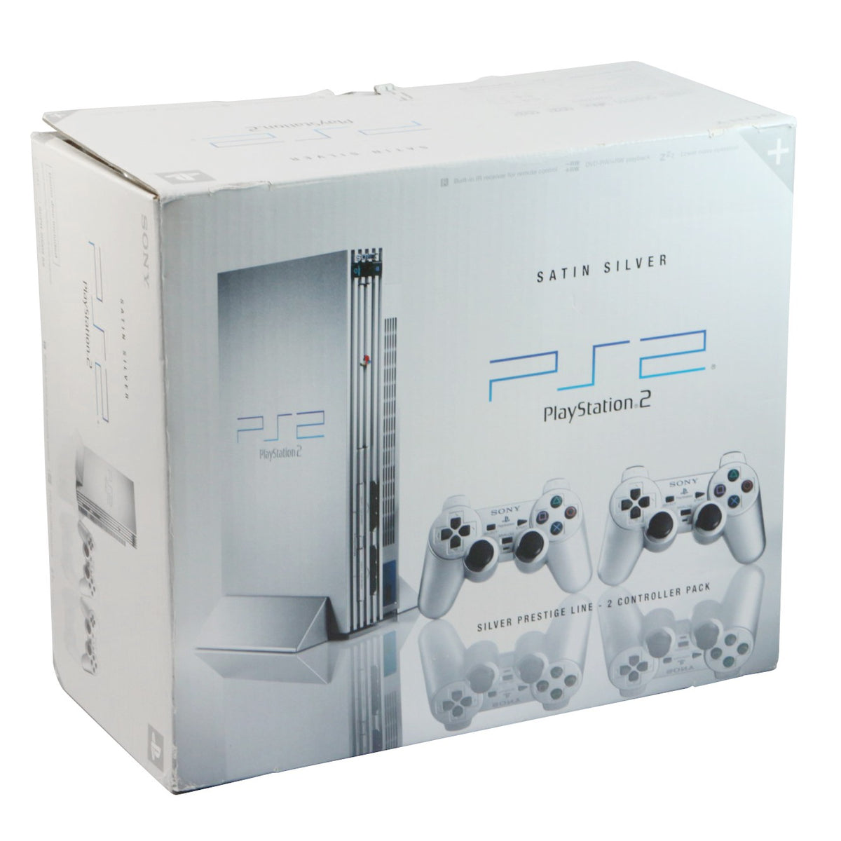 Konsole silber/Picture-Cover + 2 DualShock Controller