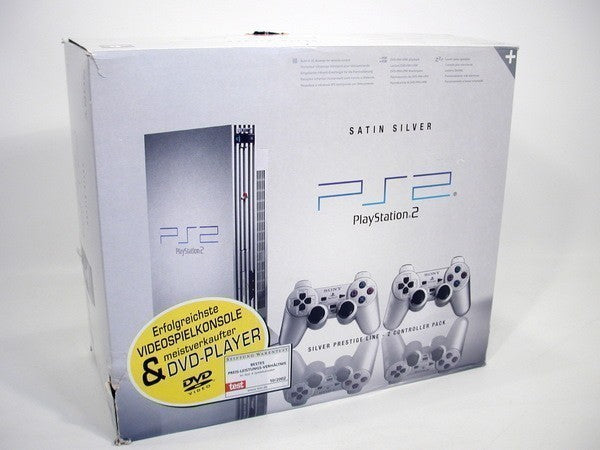 Konsole silber/Picture-Cover + 2 DualShock Controller