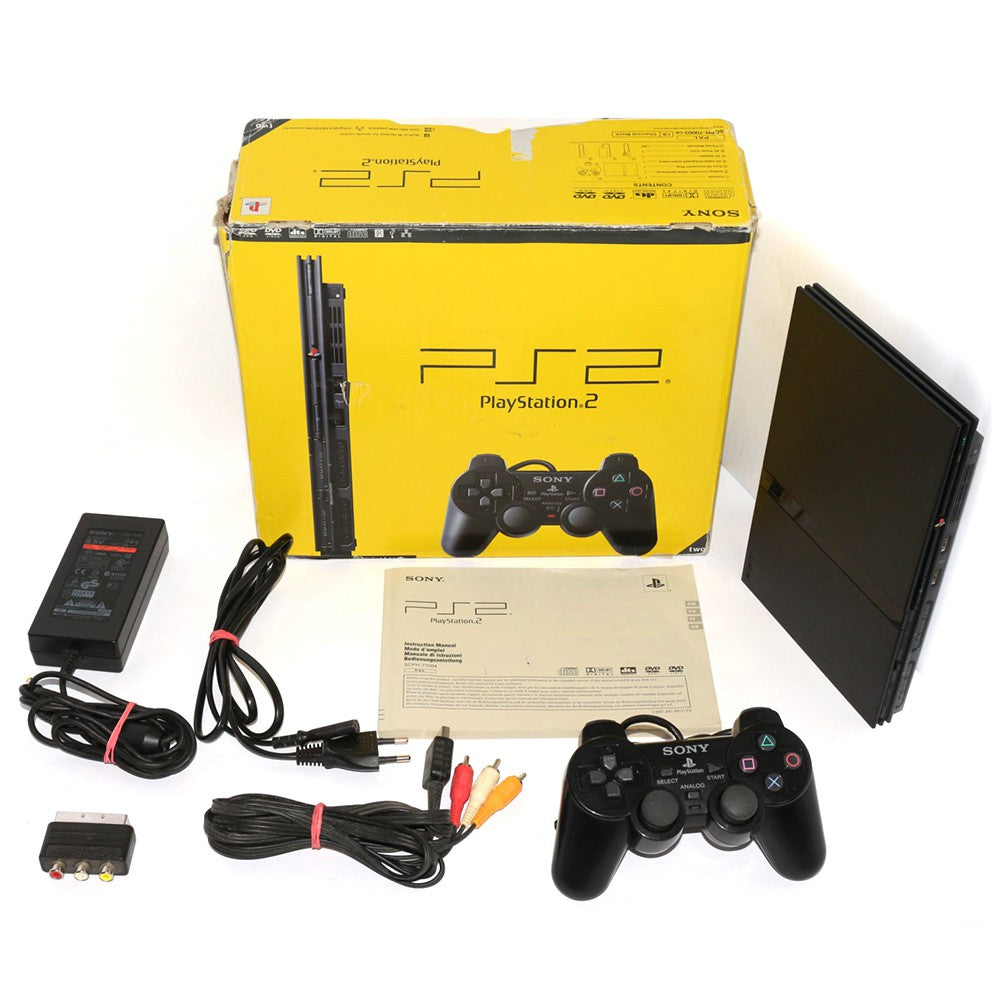 Konsole Slim 1G SCPH-7500x schwarz + Original Controller + Zubehör