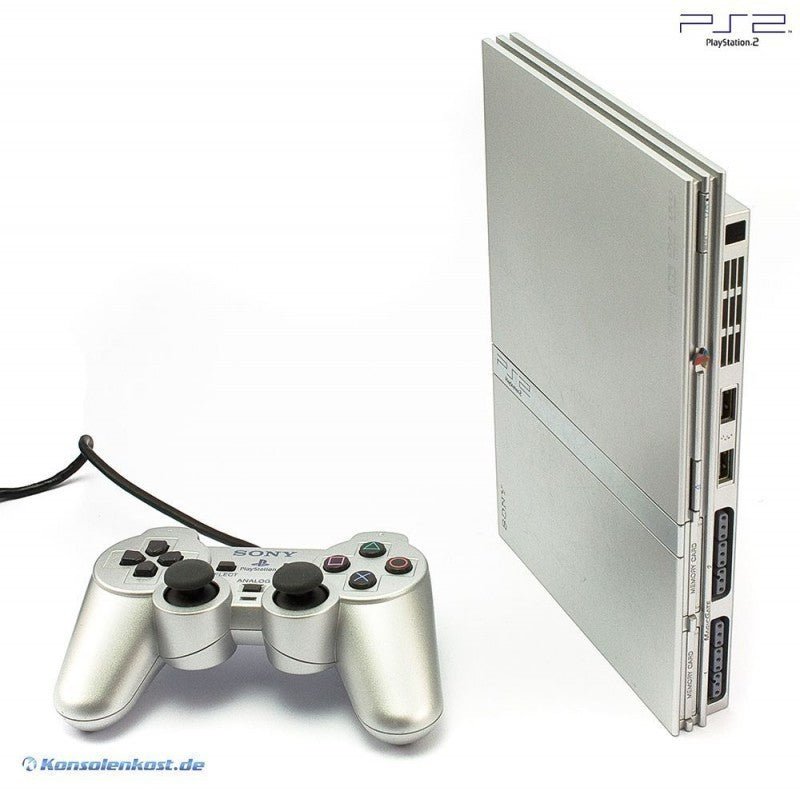 Konsole Slim 1G SCPH-7500x silber + Original Controller + Zubehör