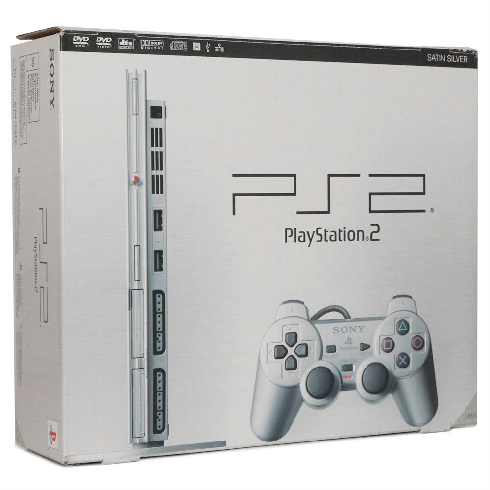 Konsole Slim 1G SCPH-7500x silber + Original Controller + Zubehör