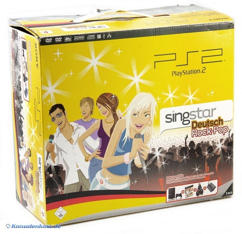 Konsole Slim 1G SCPH-7500x SingStar Rock-Pop Bundle + Original Controller + Zubehör