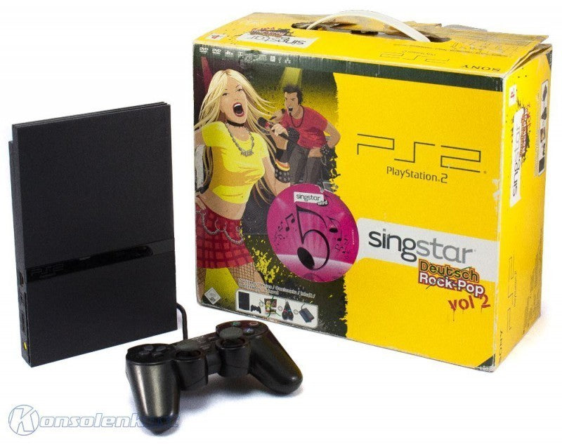 Konsole Slim 1G SCPH-7500x SingStar Rock-Pop Vol. 2 Bundle + Original Controller + Zubehör