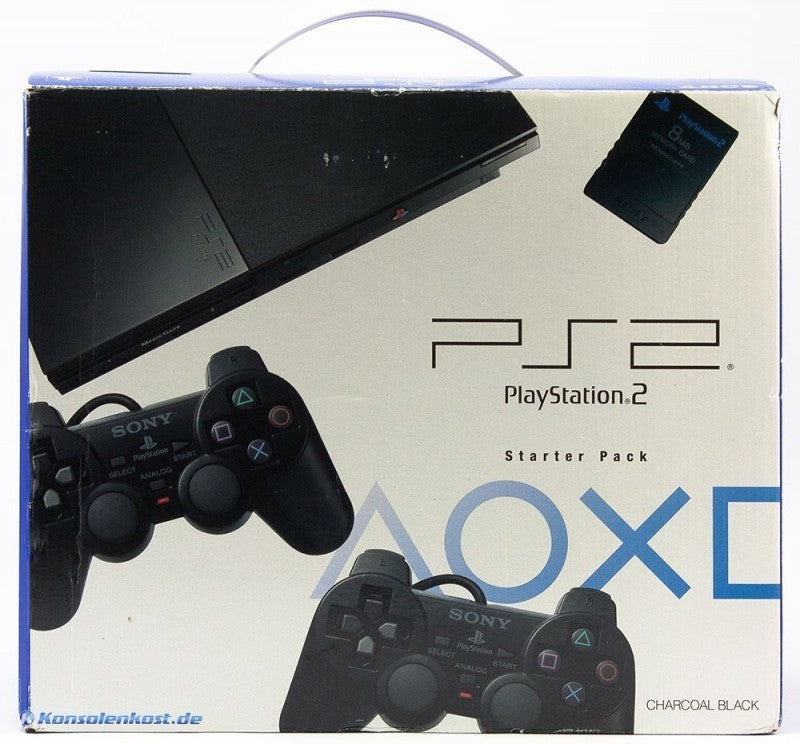 Konsole Slim 2G SCPH-9000x schwarz + 2 Original Controller