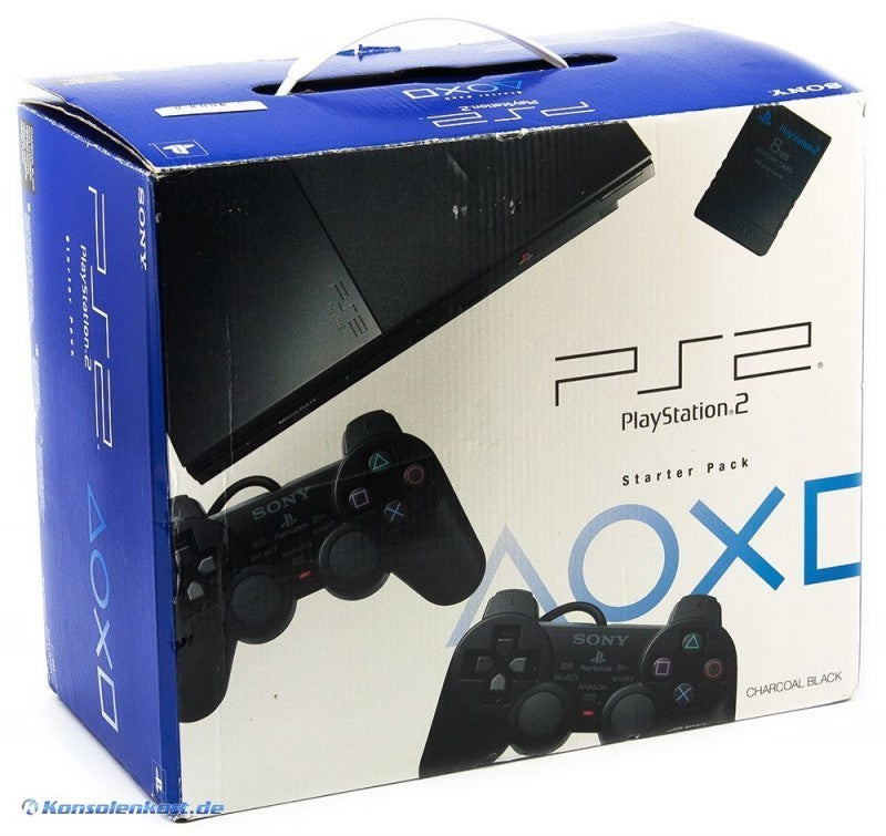 Konsole Slim 2G SCPH-9000x schwarz + 2 Original Controller