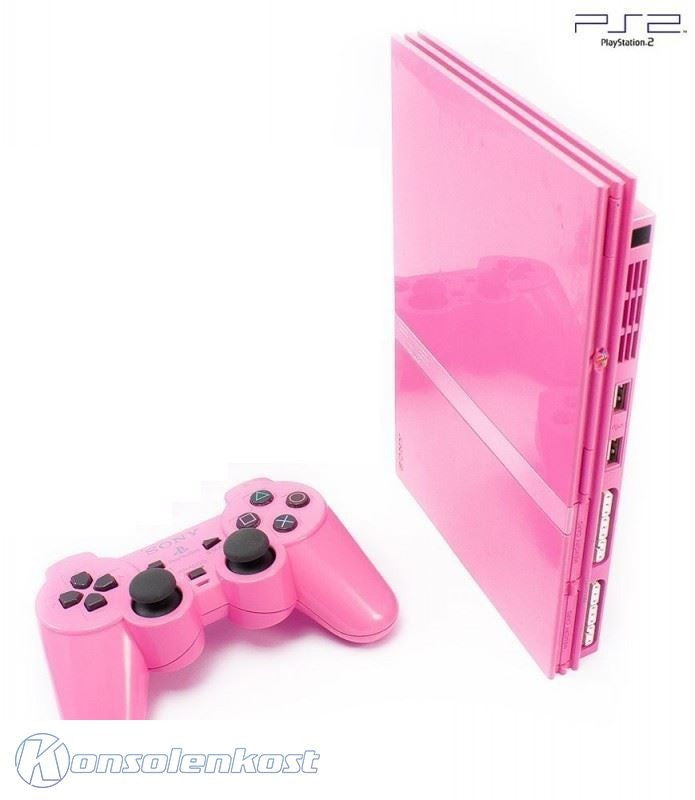Konsole Slim pink + Original DualShock Controller + Zubehör