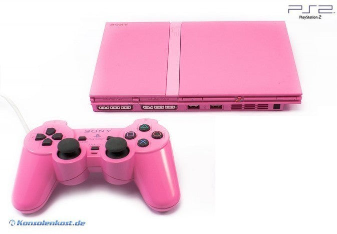 Konsole Slim pink + Original DualShock Controller + Zubehör