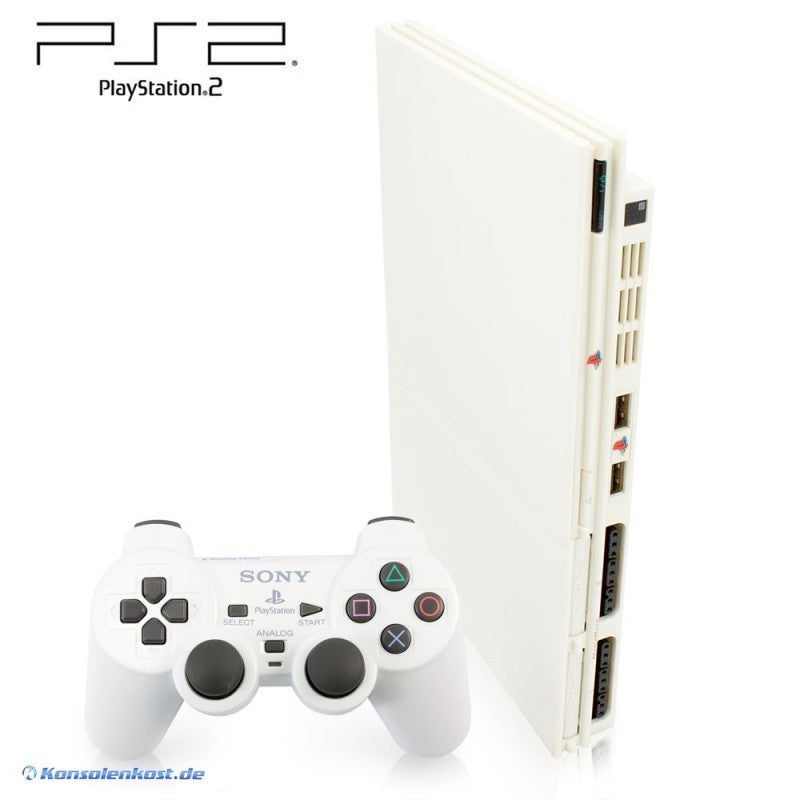 Konsole Slim weiß + Original Controller + Zubehör