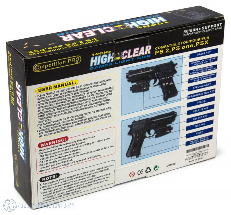 Light Gun / Pistole / Blaster schwarz Gun-321 [Competition Pro]
