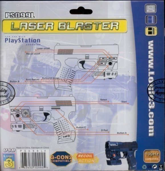 Light Gun / Pistole / Phaser Laser Blaster [Logic3]