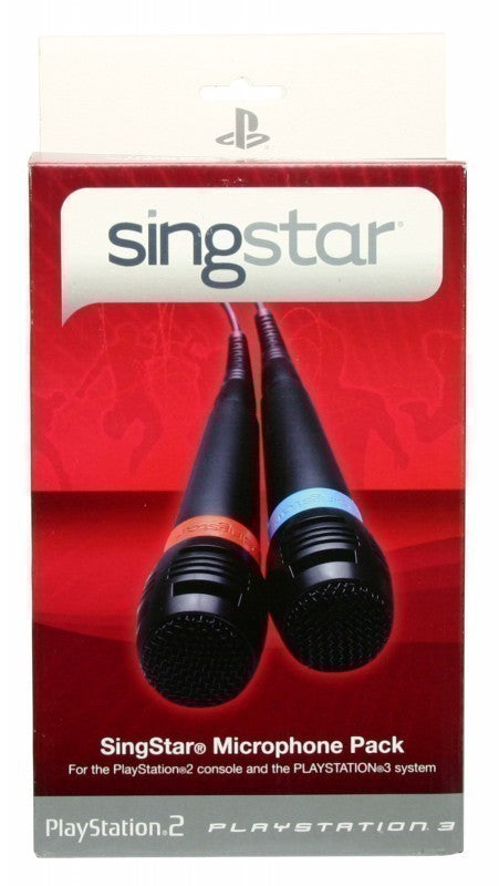 Original SingStar Mikrofon / Microphone Doppelpack mit USB Adapter [Sony]