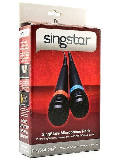 Original SingStar Mikrofon / Microphone Doppelpack mit USB Adapter [Sony]