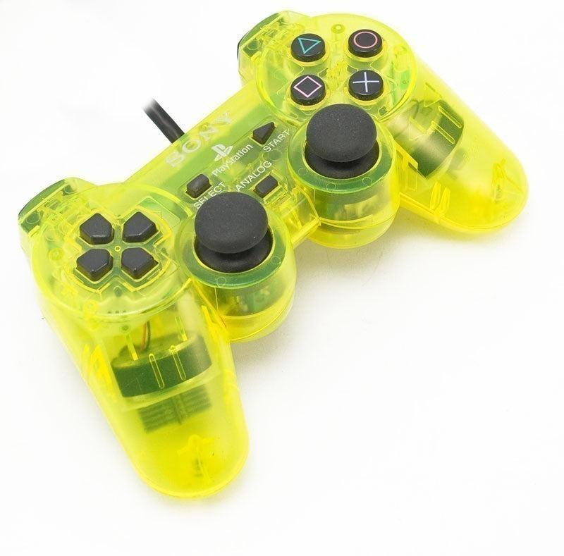Original Dualshock 2 Controller SCPH-10010 Lemon Yellow gelb-transp. [Sony]