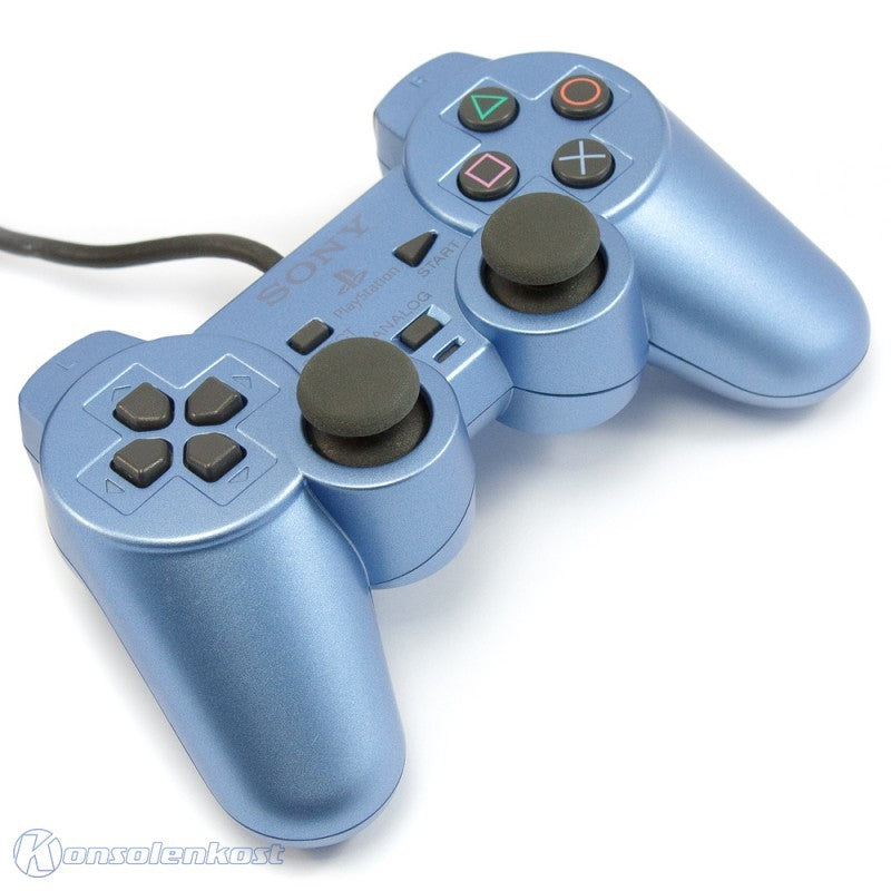 Original Dualshock 2 Controller SCPH-10010 Aqua Blue blau [Sony]