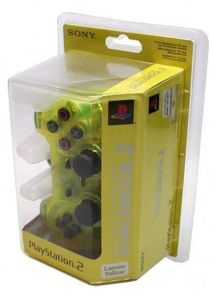 Original Dualshock 2 Controller SCPH-10010 Lemon Yellow gelb-transp. [Sony]