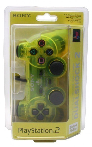 Original Dualshock 2 Controller SCPH-10010 Lemon Yellow gelb-transp. [Sony]