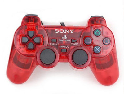 Original Dualshock 2 Controller SCPH-10010 Crimson Red rot-transp.