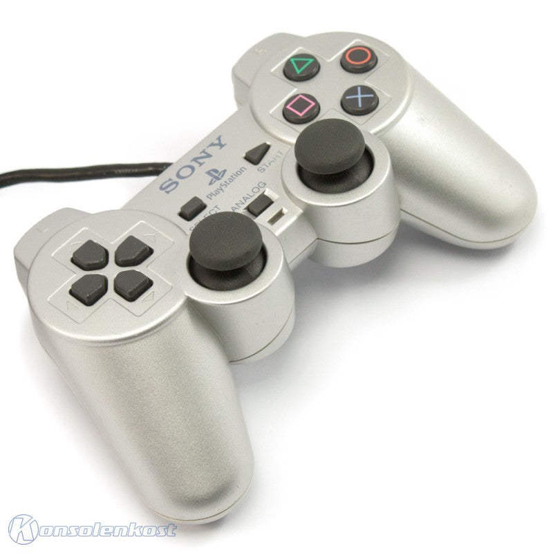 Original Dualshock 2 Controller SCPH-10010 Satin Silver silber [Sony]
