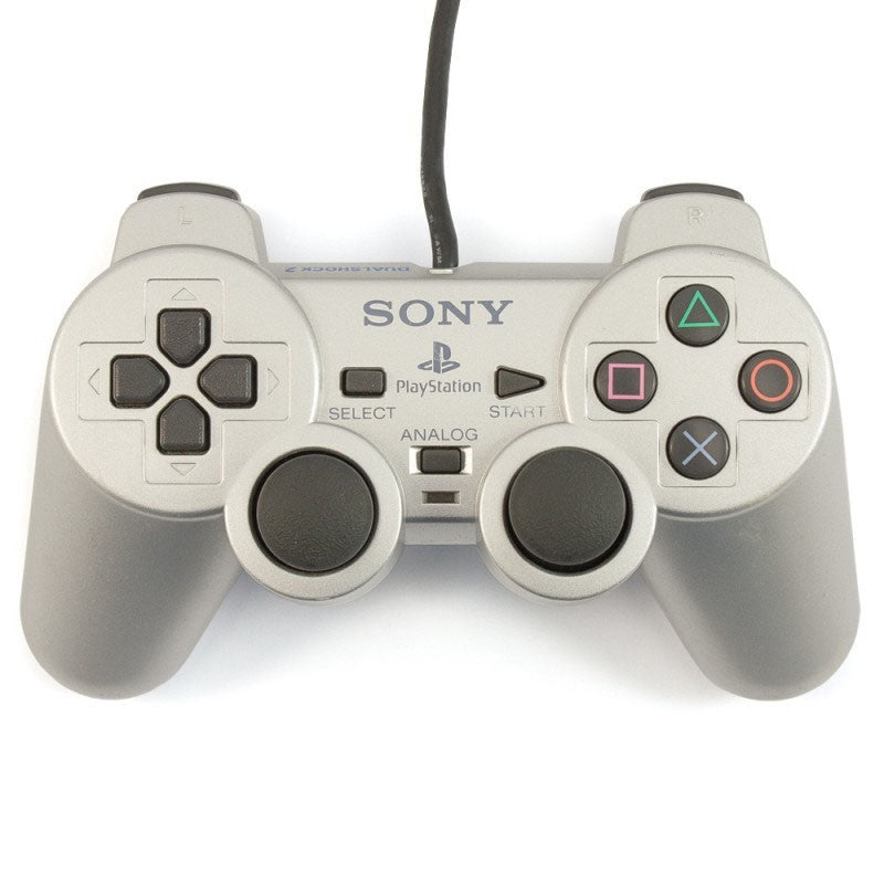 Original Dualshock 2 Controller SCPH-10010 Satin Silver silber [Sony]