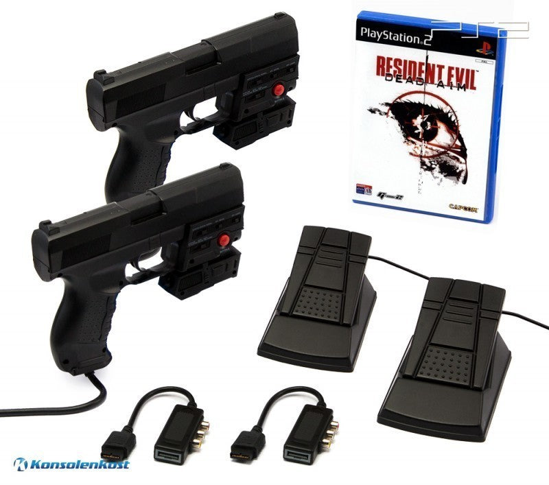 Resident Evil: Dead Aim + 2 x Laser Blaster Lightgun + Laserpointer