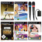 SingStar Megabundle: 5 Spiele & 2 Original Mikrofone & Adapter